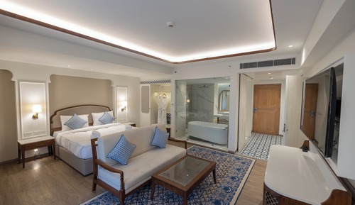 Deluxe-Doppelzimmer, 1 King-Bett, Nichtraucher, Hügelblick