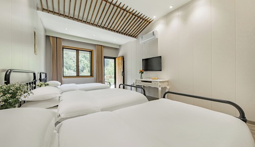 Standard-Dreibettzimmer, Hügelblick