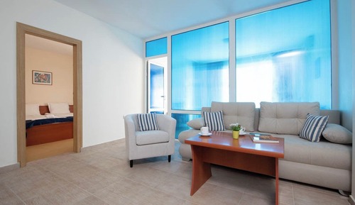 Familienapartment, Balkon, Parkblick