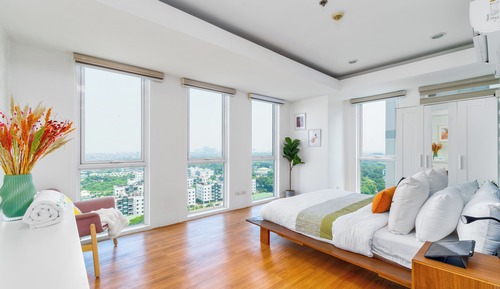 Luxury-Apartment, Balkon, Stadtblick