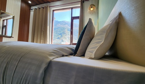 Classic-Doppelzimmer, Balkon, Bergblick