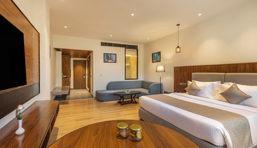 Junior-Suite, Blick auf die Anlage