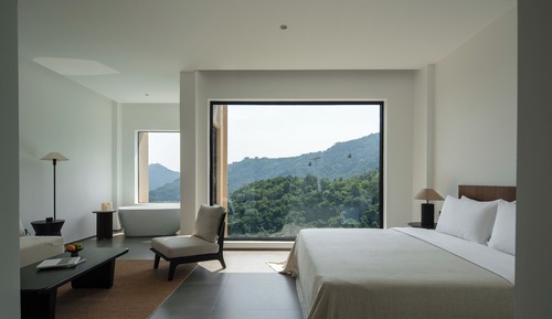 Doppelzimmer im japanischen Stil, Bergblick
