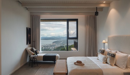 Superior-Doppelzimmer, Terrasse, Meerblick