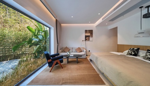 Senior-Doppelzimmer, Bergblick