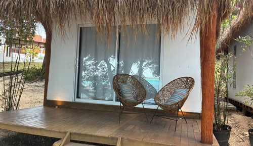 Deluxe-Bungalow, Blick auf die Lagune