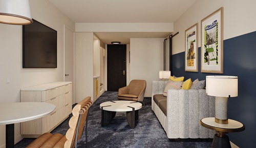Suite, 1 King-Bett und Schlafsofa, barrierearm (Aspen)