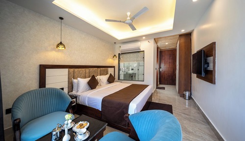 Deluxe-Zimmer, Balkon, Bergblick