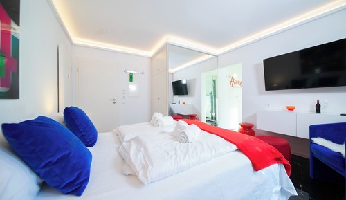 Deluxe-Apartment, Küche, Gartenblick