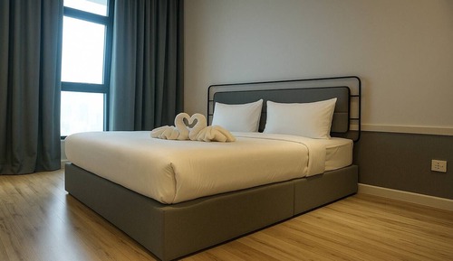 Deluxe-Apartment, 2 Schlafzimmer, Badewanne, Stadtblick