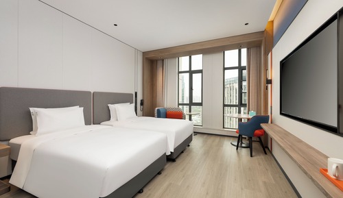 Standardzimmer, 2 Doppelbetten (High Floor)
