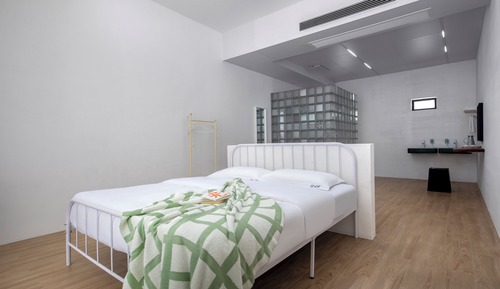 Doppelzimmer, 1 Queen-Bett, Hügelblick