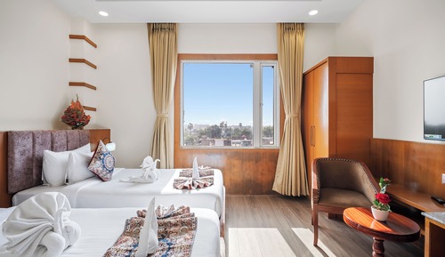 Deluxe-Zweibettzimmer, Stadtblick