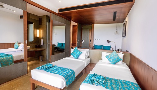 Deluxe-Doppelzimmer, Balkon, Gartenblick