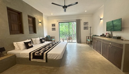Luxury-Vierbettzimmer, eigenes Bad, Gartenblick