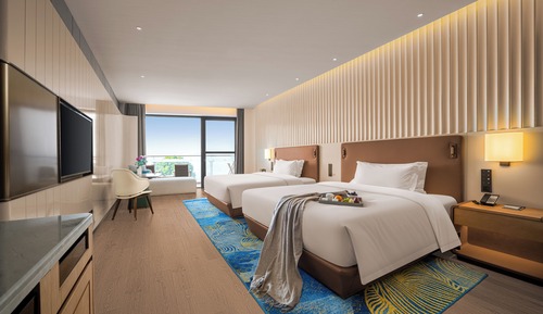 Deluxe-Zweibettzimmer, 2 Queen-Betten, Seeblick