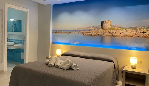 Doppelzimmer, Blick auf den Innenhof