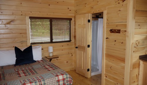 Holzhütte, Seeblick