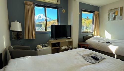 Zweibettzimmer, Bergblick