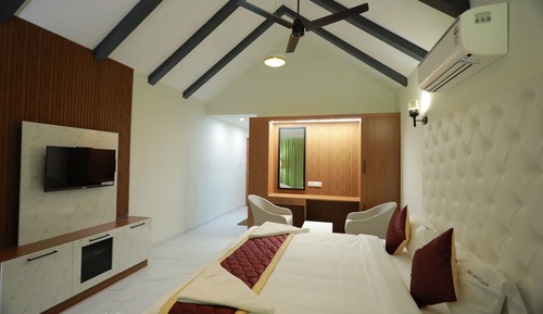 Luxury-Ferienhaus, 1 King-Bett, Poolseite