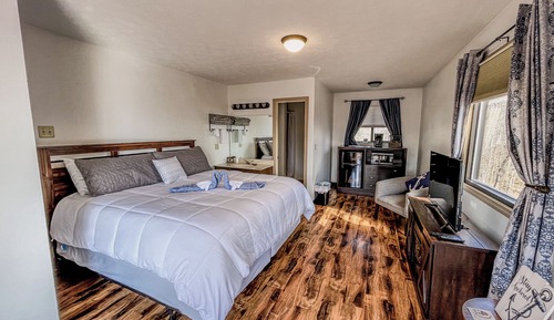 Premium-Zimmer, Poolblick