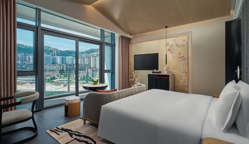Premium-Zimmer, 1 King-Bett, Flussblick