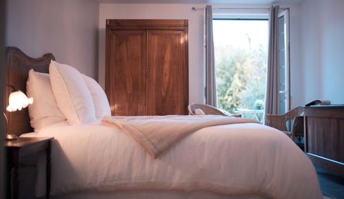 Deluxe-Doppelzimmer, Terrasse, Gartenblick