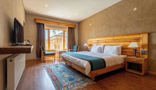 Deluxe-Doppelzimmer, Balkon, Bergblick
