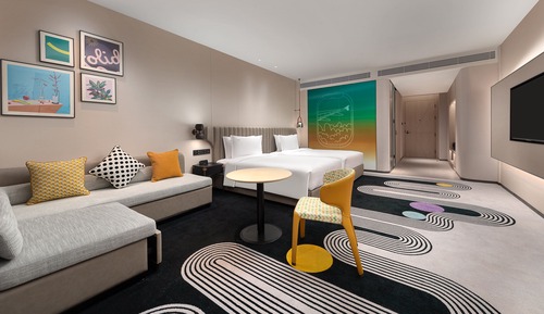 Premium-Zimmer, 2 Doppelbetten