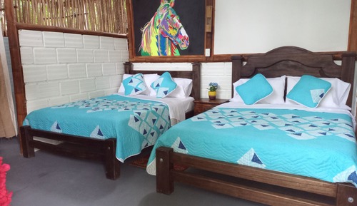 Deluxe-Ferienhütte, Terrasse, Gartenblick