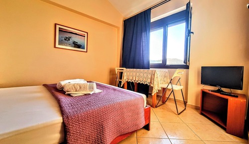 Familienapartment, Terrasse, Gartenblick
