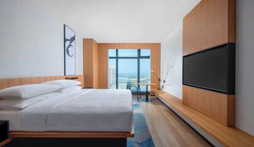 Business-Zimmer, 1 King-Bett, Raucher, Stadtblick