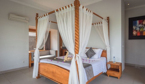 Basic-Zimmer, 1 King-Bett, eigener Pool, Meerblick