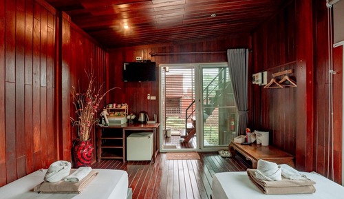 Familienvilla, 2 Schlafzimmer, Whirlpool, Gartenblick