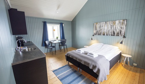 Standard-Ferienhütte, 1 Doppelbett, Hafenblick, Meerseite