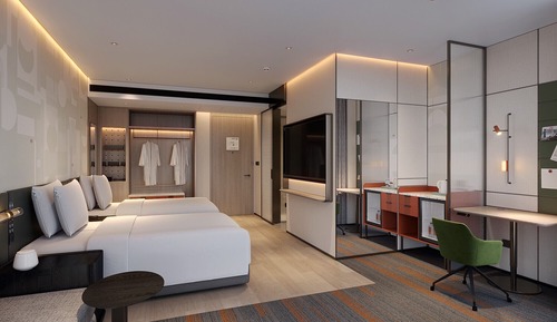 Premium-Zimmer, 2 Doppelbetten