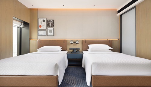 Standardzimmer, 2 Doppelbetten, Stadtblick