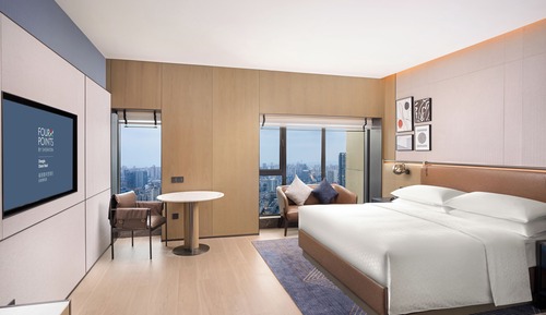 Zimmer, 1 King-Bett, Stadtblick