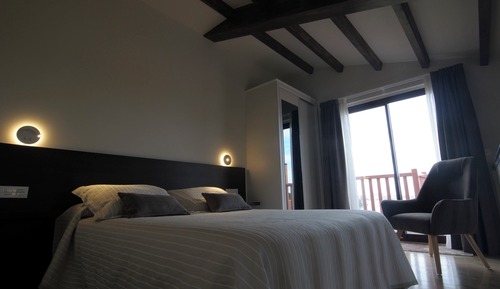 Ferienhütte, 1 Queen-Bett und Schlafsofa, Whirlpool, Meerseite