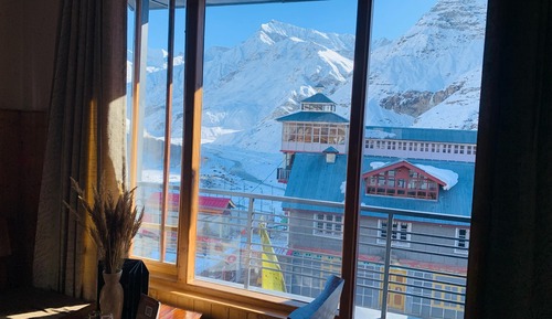 Luxury-Doppelzimmer, 1 King-Bett, Balkon, Bergblick