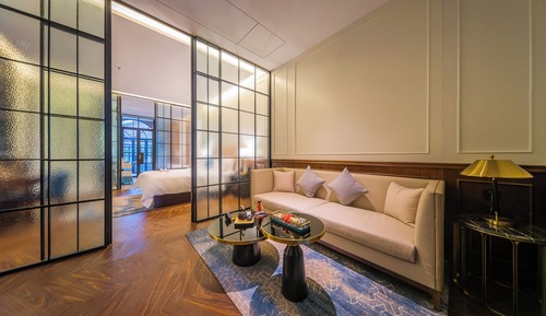 Signature-Doppelzimmer, Blick auf den Innenhof
