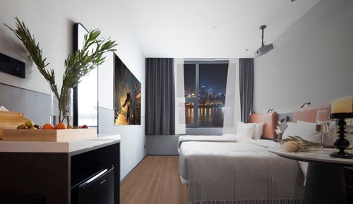 Superior-Zweibettzimmer, Stadtblick