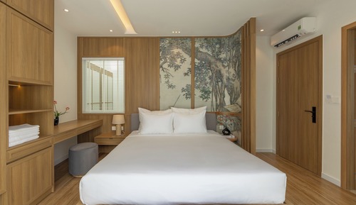 Familienvilla, 3 Schlafzimmer, Gartenblick