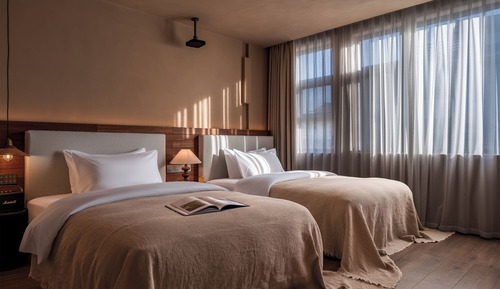 Deluxe-Zweibettzimmer, Blick auf den Innenhof