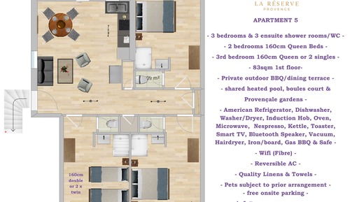 Apartment, 2 Schlafzimmer, Gartenblick (5)