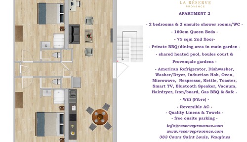 Apartment, 2 Schlafzimmer, Gartenblick (2)