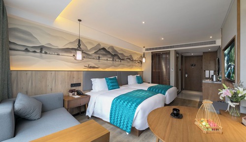 Luxury-Zweibettzimmer, Stadtblick