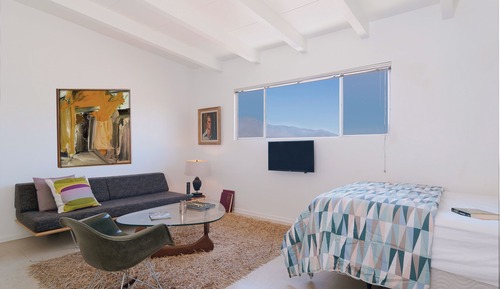 Comfort-Studio, 1 Doppelbett und Schlafsofa, Terrasse, Bergblick