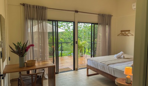 Comfort-Bungalow, 1 King-Bett, Gartenblick