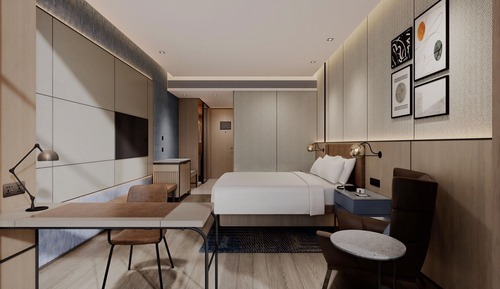 Superior-Zimmer, 1 King-Bett, Stadtblick